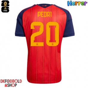 Spanien Pedri Gonzalez #20 Hjemmebanetrøje VM 2026 Kort ærmer